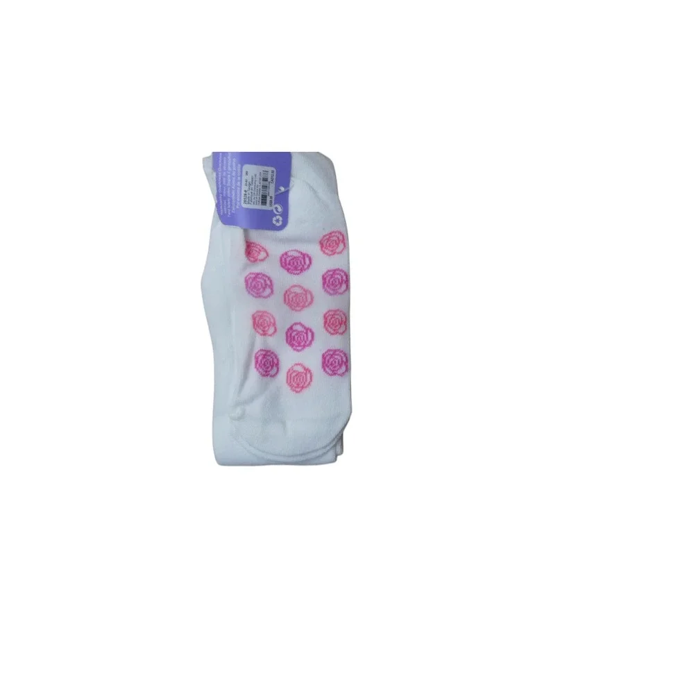 CBI Overknee Socks Girls One Size White NWT Unicorn Floral Gripper Non-Slip